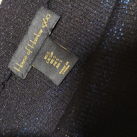 House of Harlow 1960 High Waist Ribbed Shimmer Midi Skirt - Picture 6 of 7